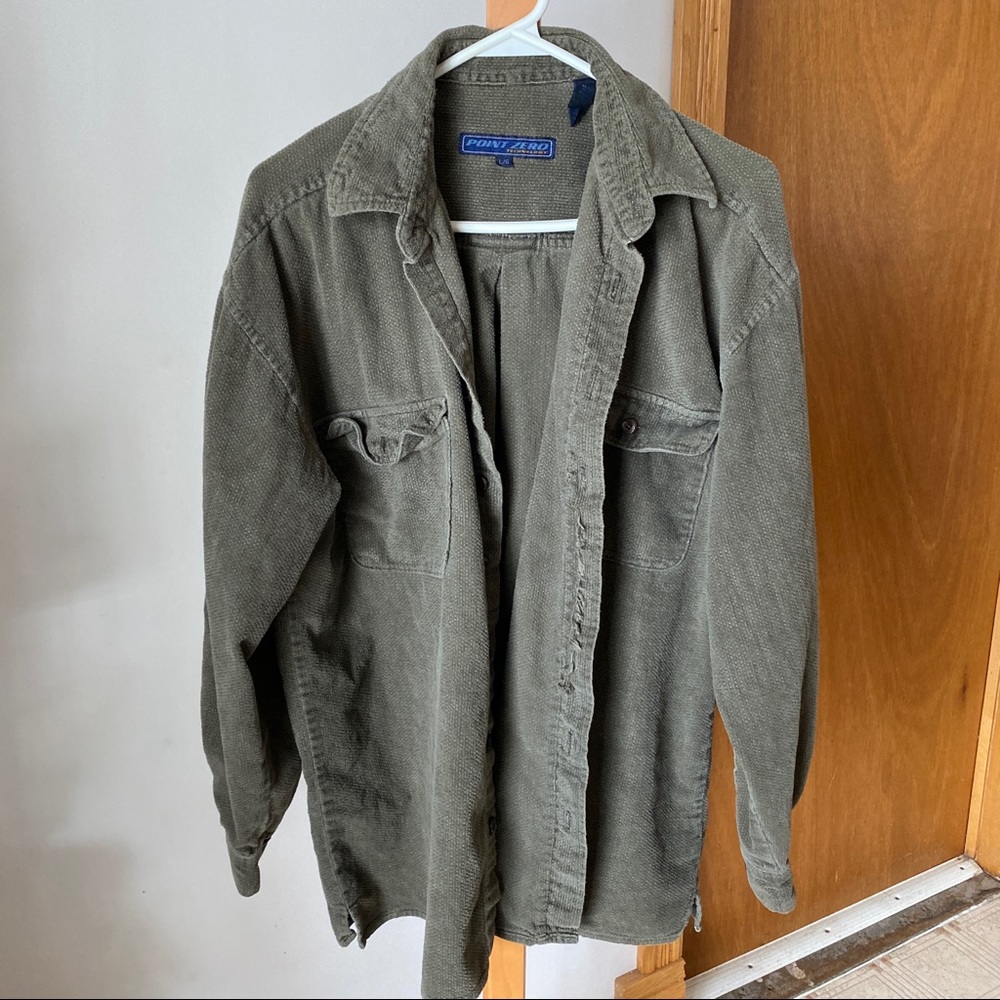 Point Zero Army Green Shacket